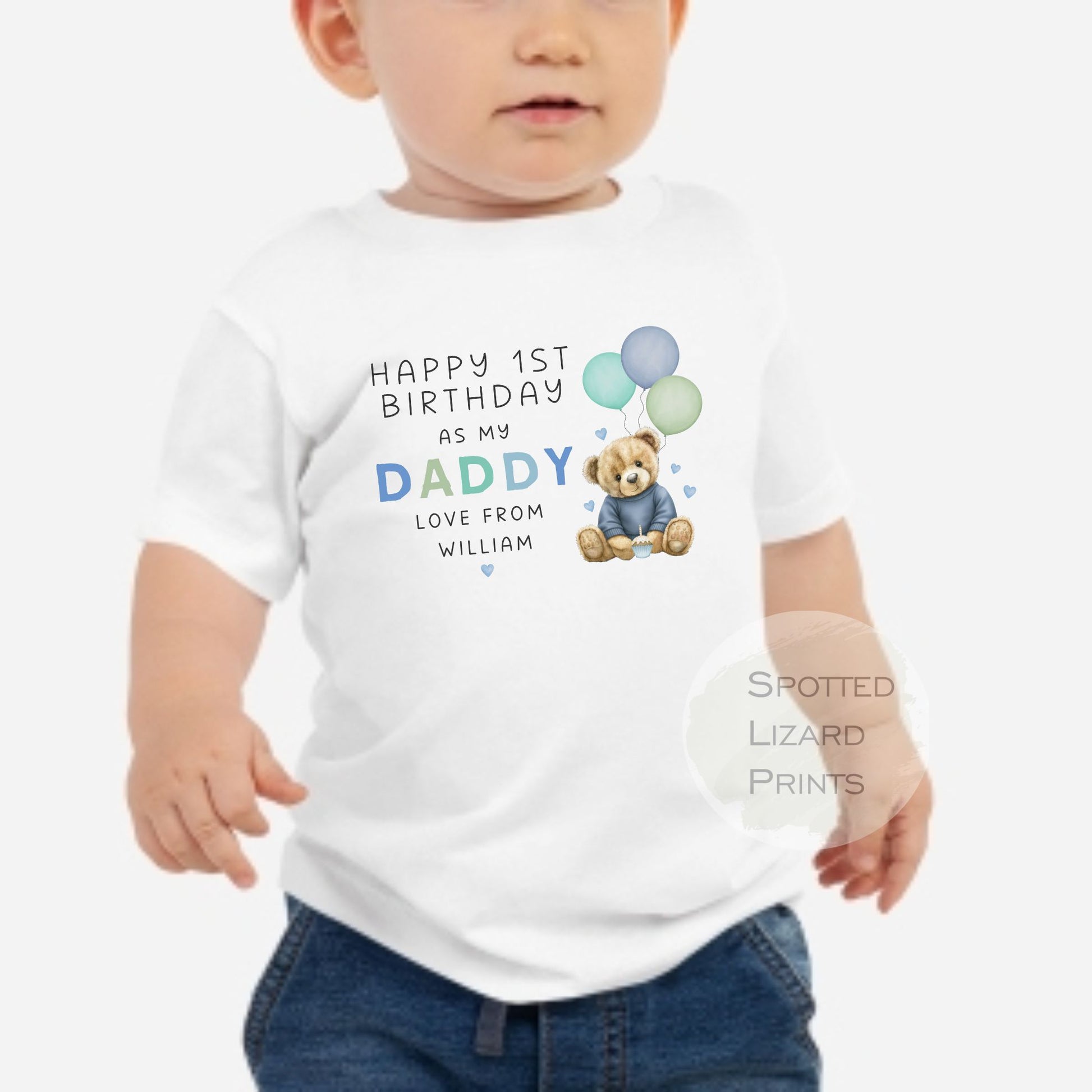 Happy Birthday Daddy Babygrow, 1st Birthday as my Daddy, Daddy Birthday Gift, Dad Birthday Gift, New Dad Gift, Birthday Baby vest, Sleepsuit