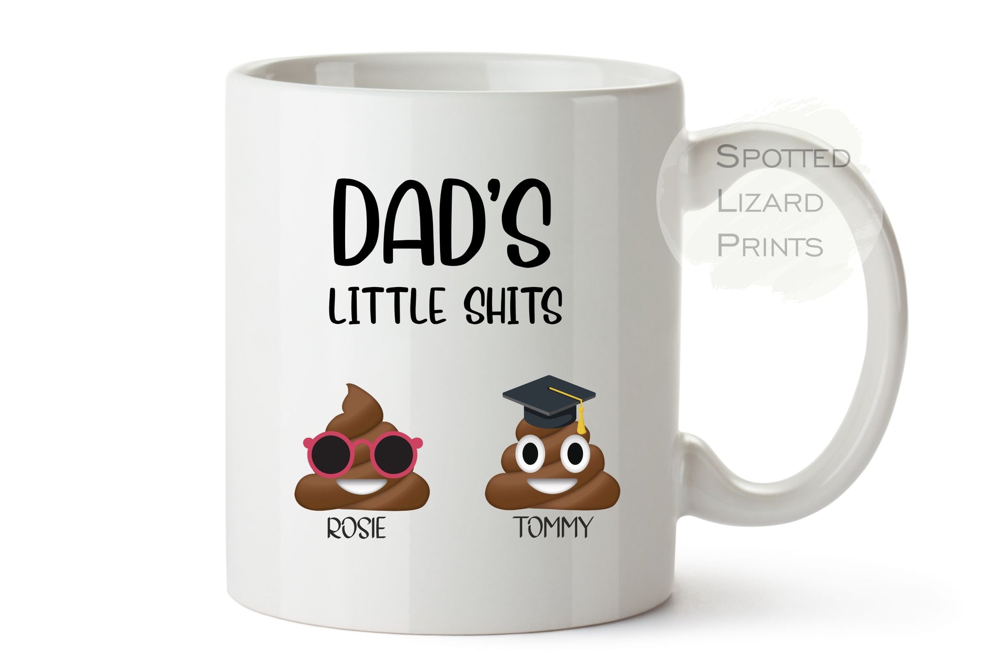 Little Shits Mug | Daddy's Little Shits | Dad's Little Shits | Grandpa's Little Shits | Mum's Little Shits - Personalised mug gift