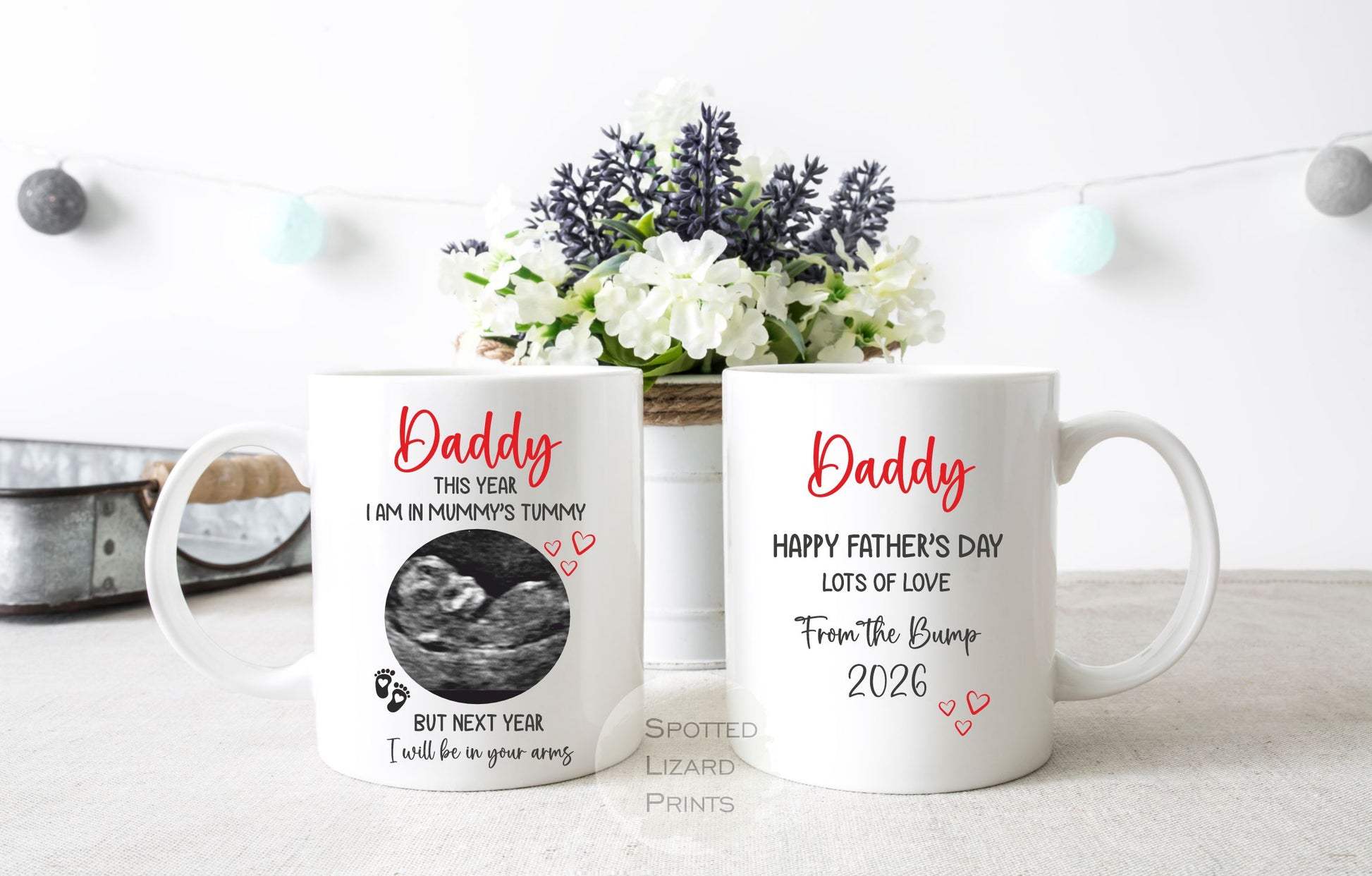 Personalised Baby Scan Mug for Dad 