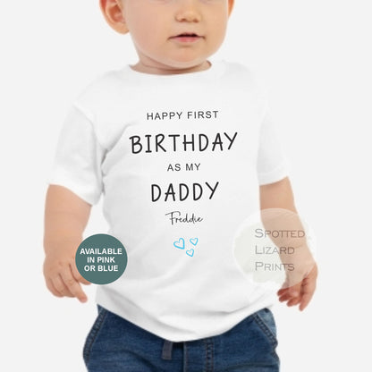 Happy First Birthday DADDY Baby Outfit (First Birthday 1st Birthday Daddy Dad Birthday l New Dad Gift)