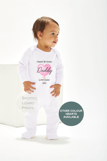 Happy Birthday DADDY Baby Outfit (First Birthday 1st Birthday Daddy Dad Birthday l New Dad Gift)