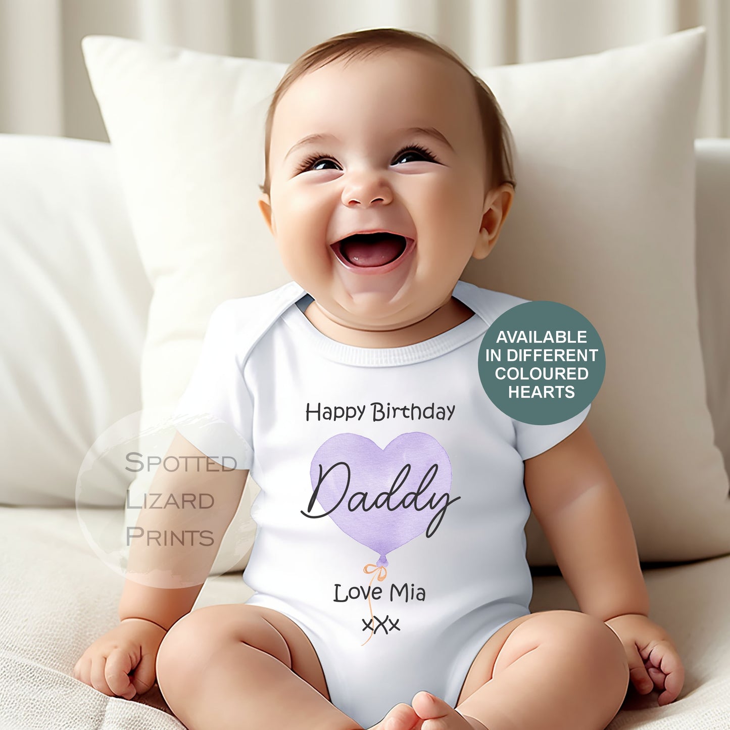 Happy Birthday DADDY Baby Outfit (First Birthday 1st Birthday Daddy Dad Birthday l New Dad Gift)
