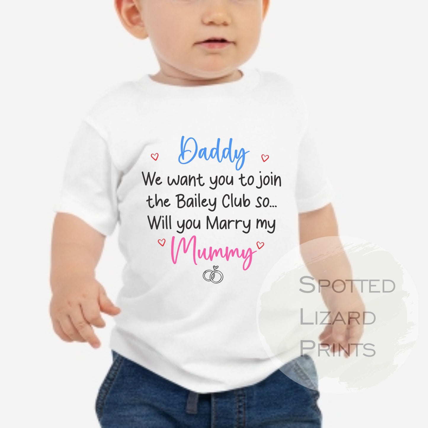 Marriage Proposal Kids T-Shirt - Proposal Top - Will You Marry My Daddy Outfit - Marry Me shirt - Mummy Will You Marry My Daddy