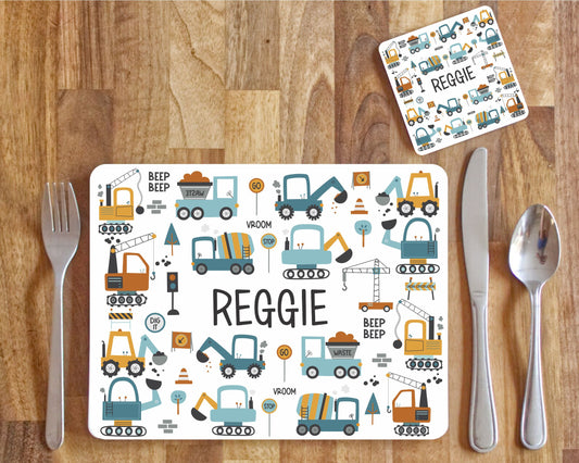 Digger placemat set