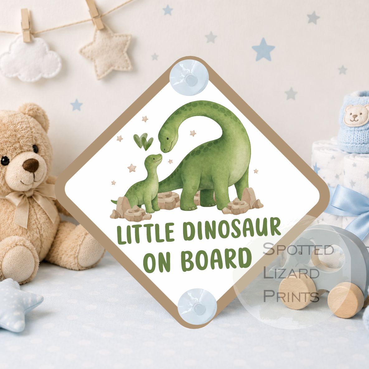 Baby on Board Sign - Child on Board Car sign - Gift for new Mum - Baby announcement - Car window sign