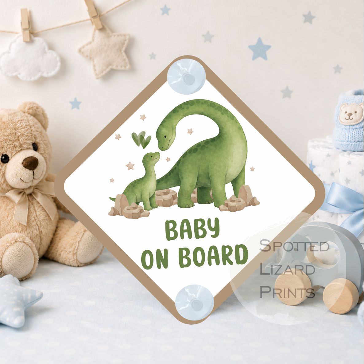 Baby on Board Sign - Child on Board Car sign - Gift for new Mum - Baby announcement - Car window sign