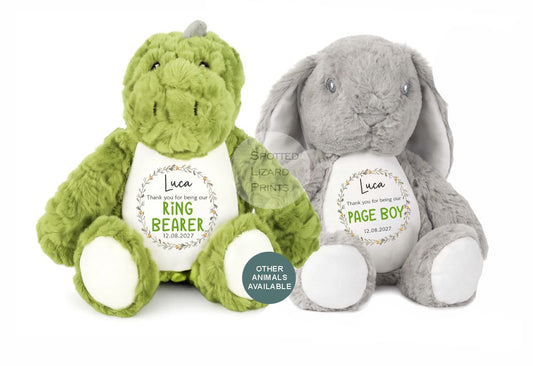 personalised page boy bunny
