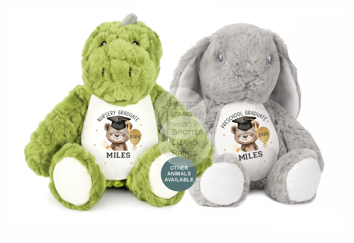Personalised graduation teddy
