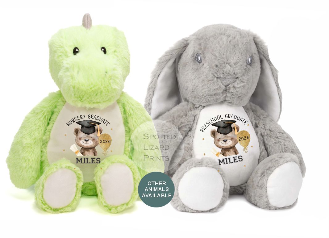 Personalised graduation teddy