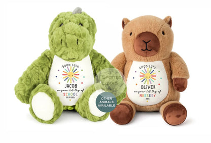 Personalised first day of school teddy
