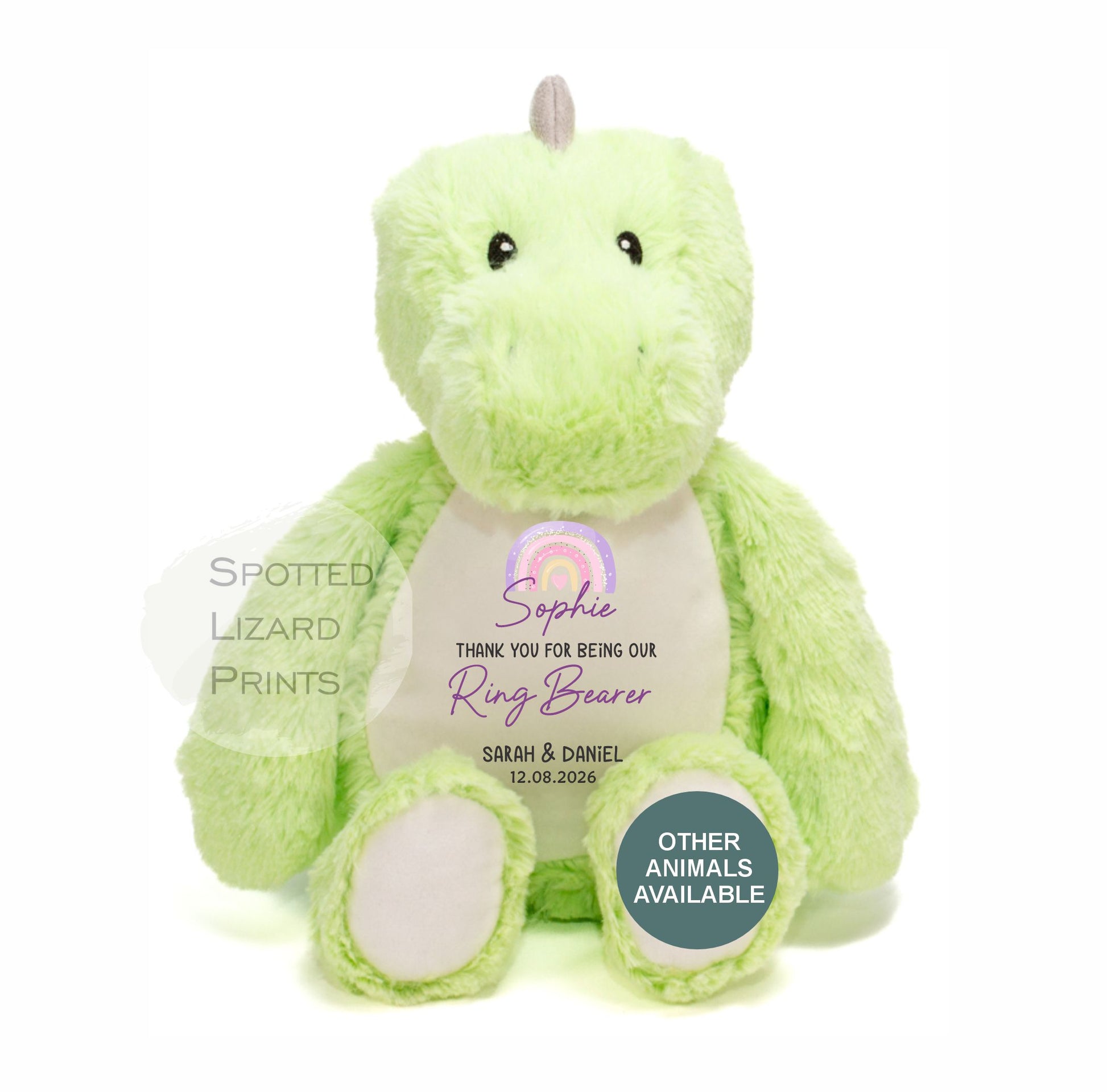 personalised flower girl teddy