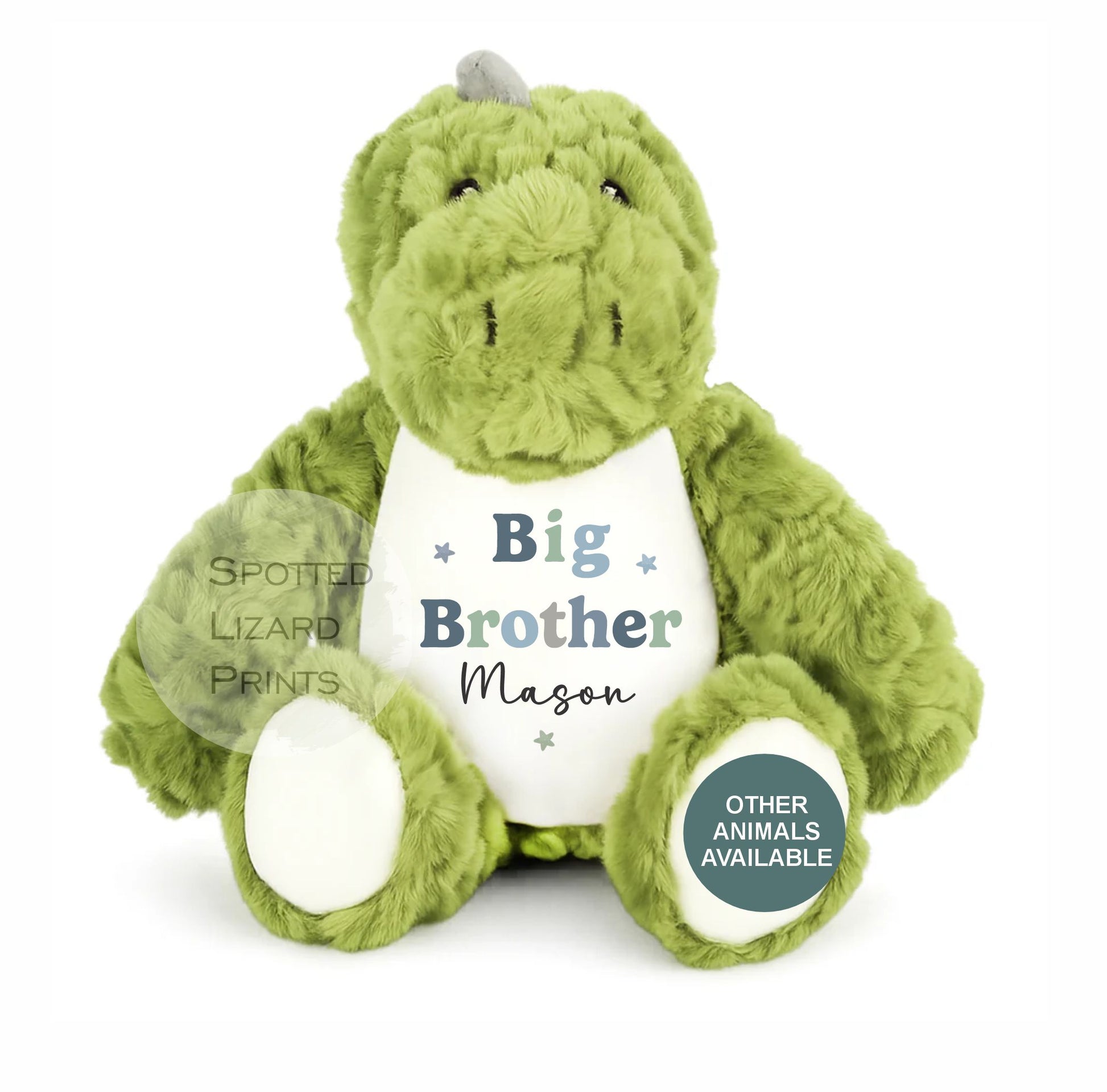 Sibling Teddy, Big Brother & Little Brother Dinosaur Big Sister, Little Sister Unicorn, New Baby Gift Teddy