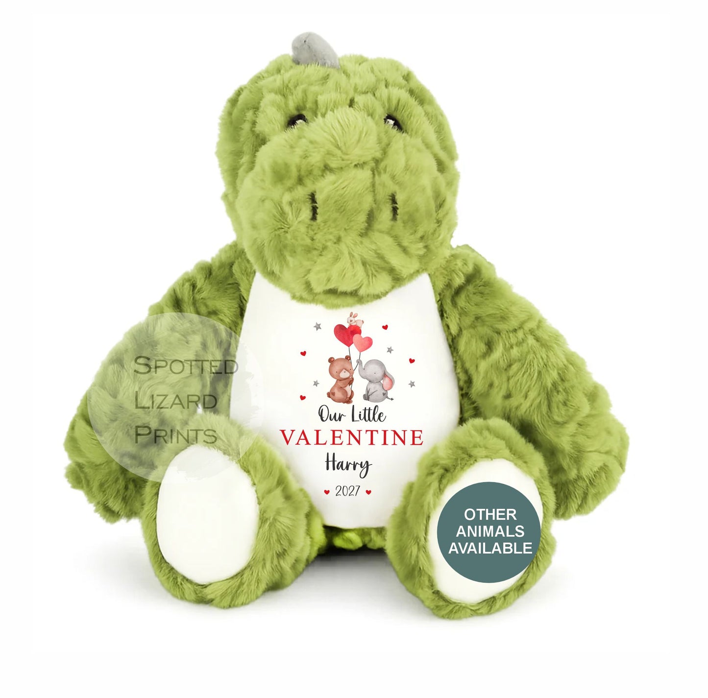 Personalised My First Valentines Day Teddy Gift,  First Valentines Day Soft Toy, Baby's First Valentines Day