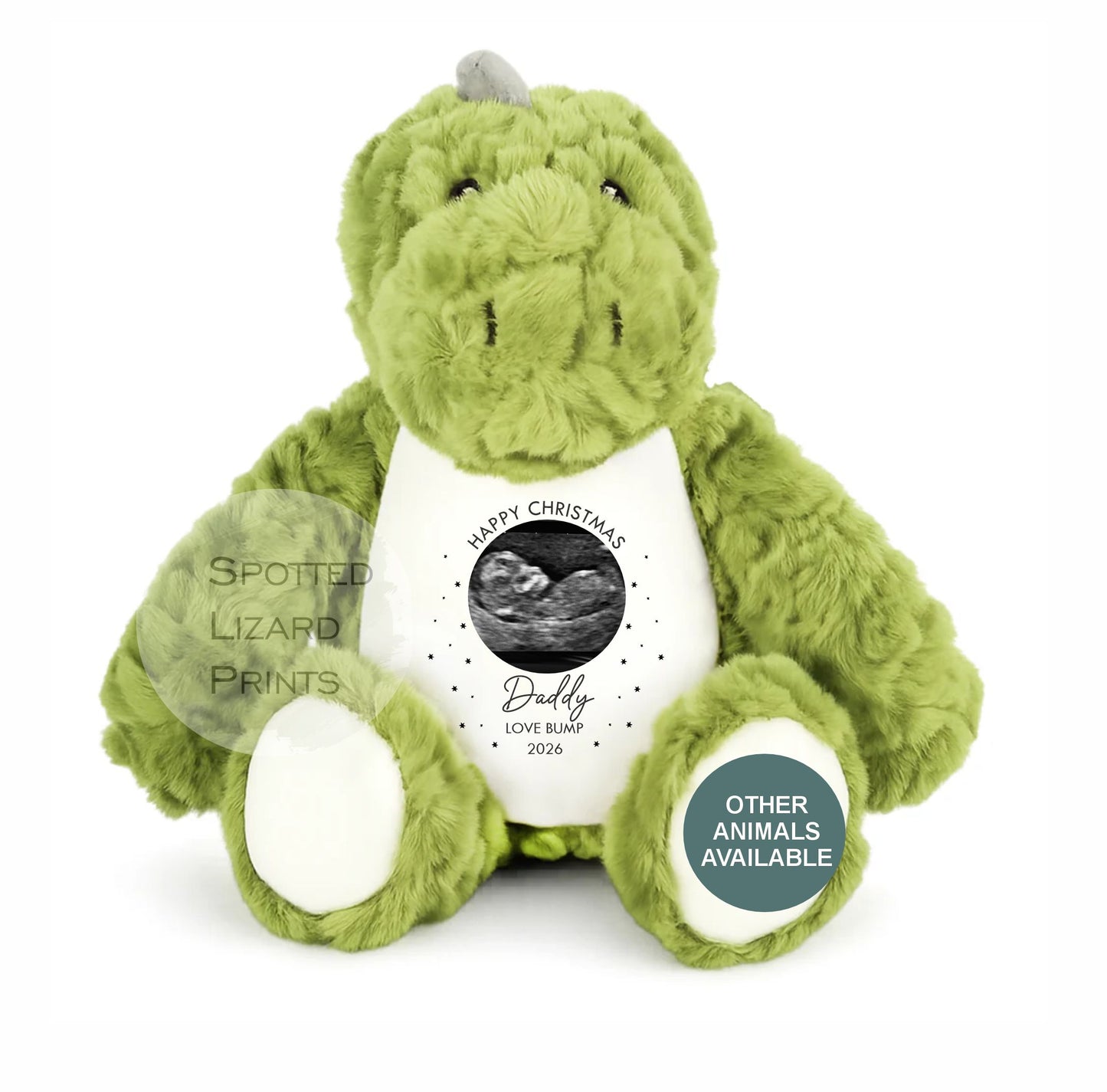Christmas Gift From Baby to Daddy, Personalised Photo Teddy, First Christmas Daddy Gift, Baby Scan Teddy Bear, New Dad Xmas Keepsake