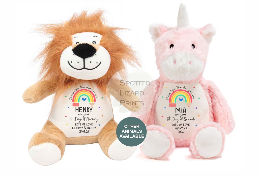 personalised first day of school teddy