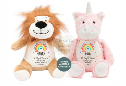 personalised first day of school teddy