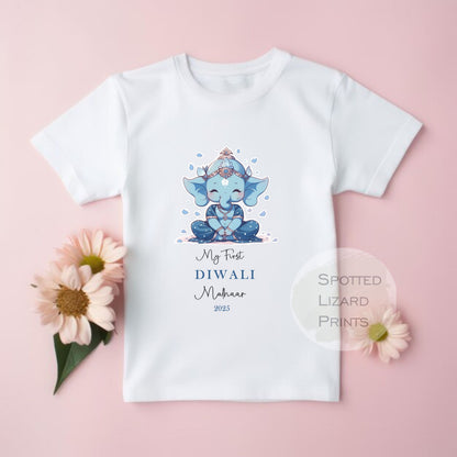 My First Diwali Personalised Baby - First Diwali sleepsuit - 1st Diwali Gift - Festival of Light Hindu Sikh Celebration - Diwali Baby Outfit