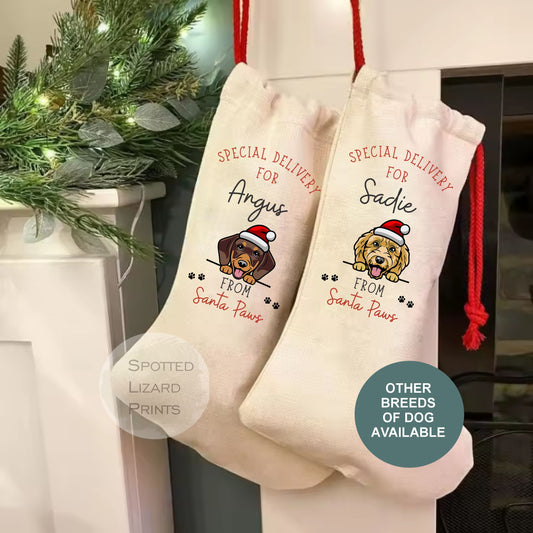 Personalised dog stocking