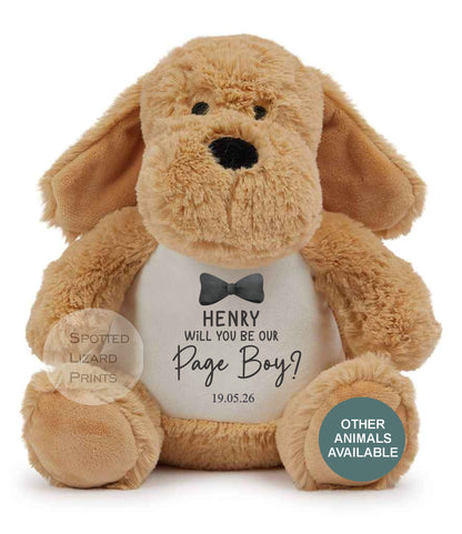 Thankyou teddy for page boys. Personalised Teddy for kids.