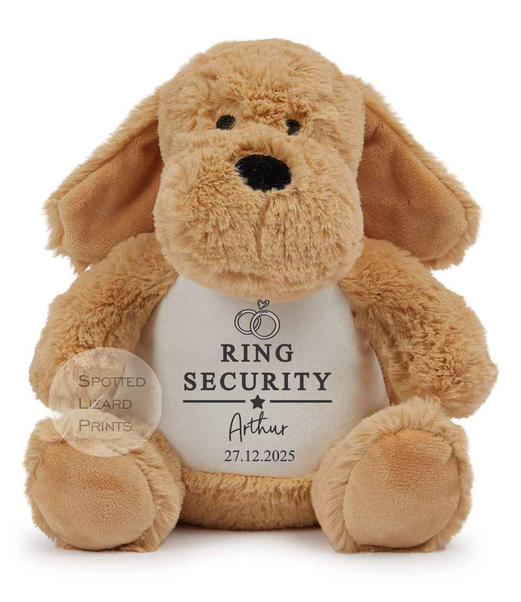 Thankyou teddy for page boys. Personalised Teddy for kids.