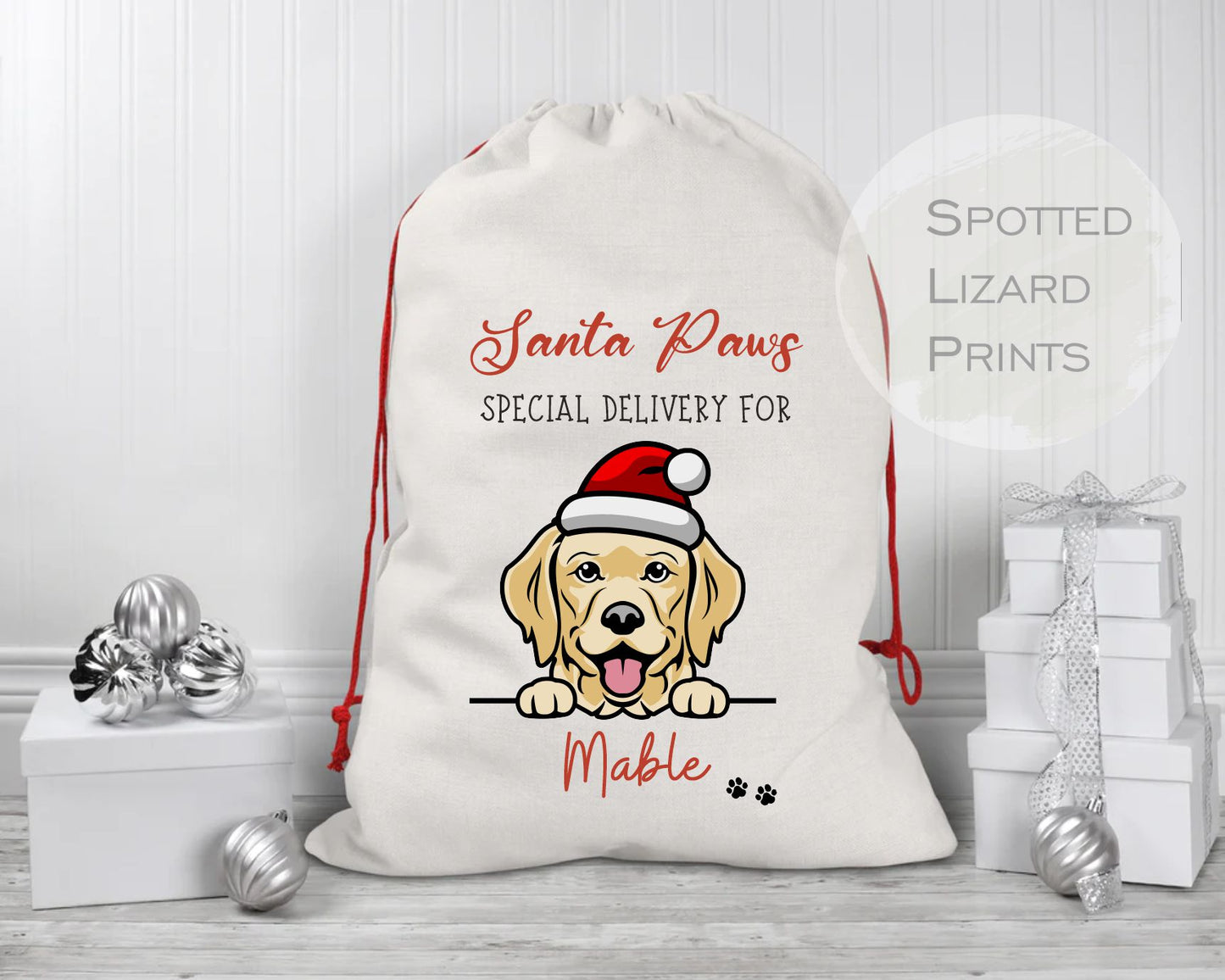 Pet Santa sack