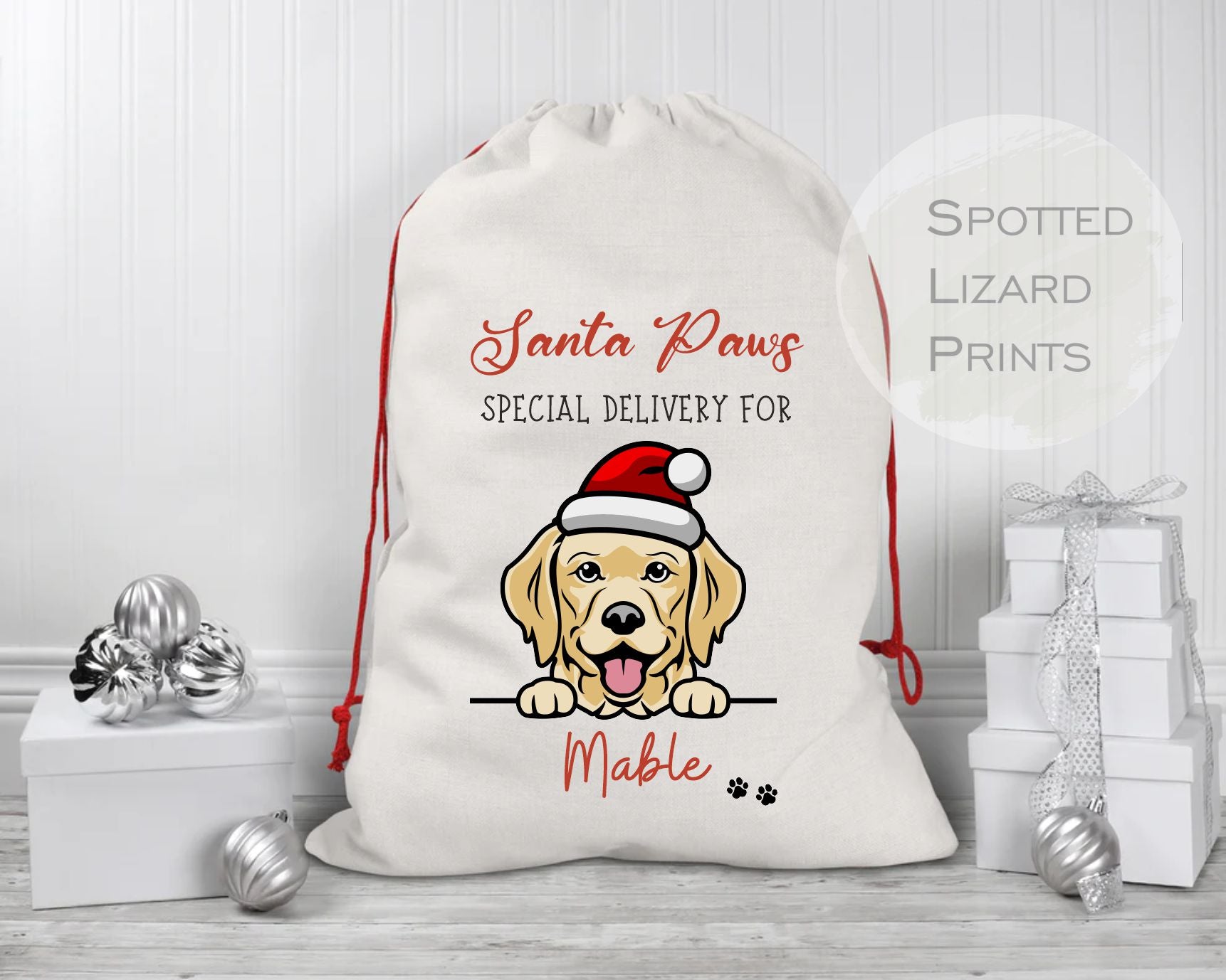 Pet Santa sack