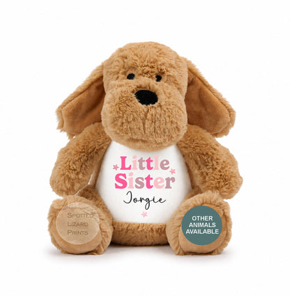 Sibling Teddy, Big Brother & Little Brother Dinosaur Big Sister, Little Sister Unicorn, New Baby Gift Teddy
