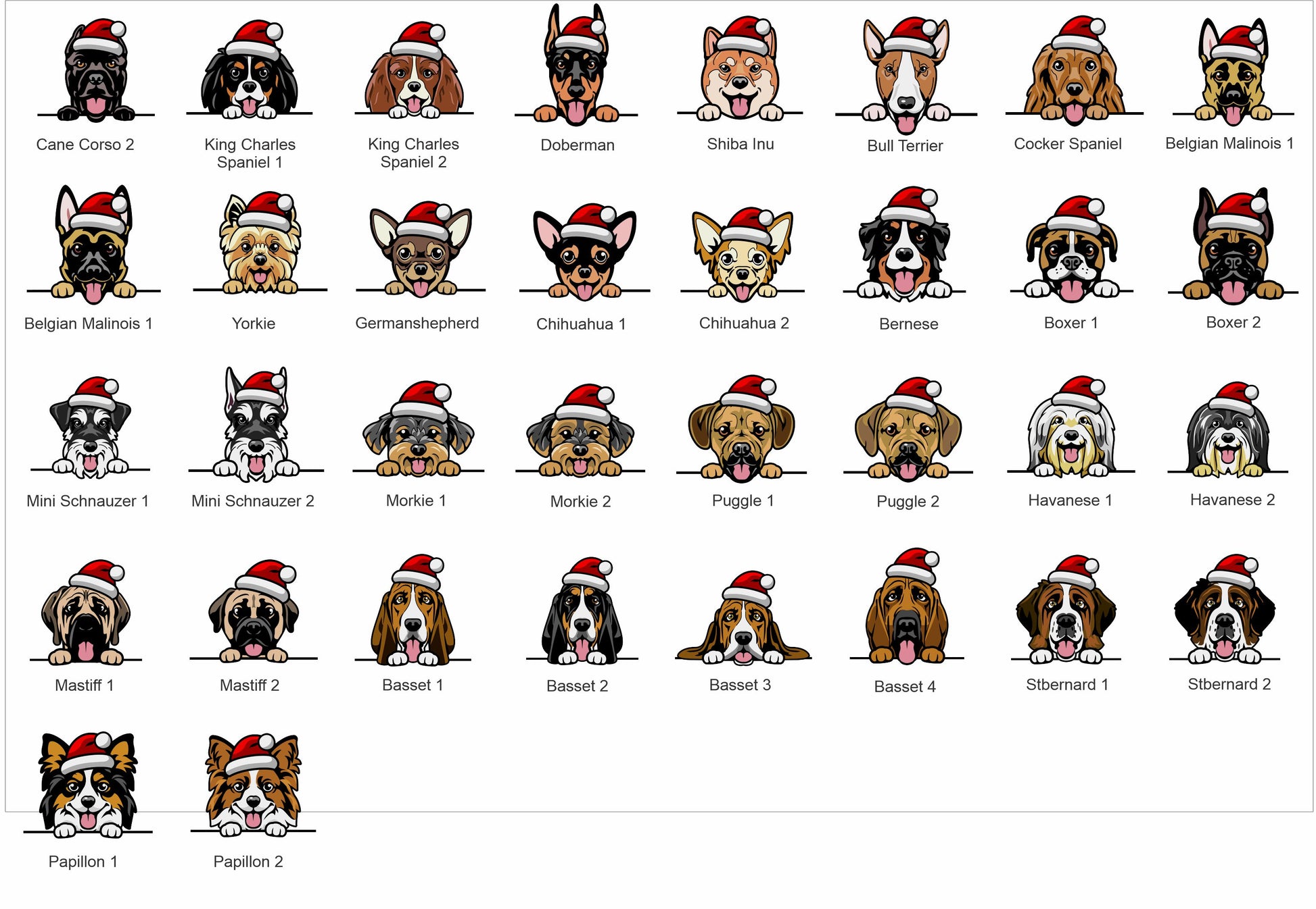 Santa Sack Dog Breeds