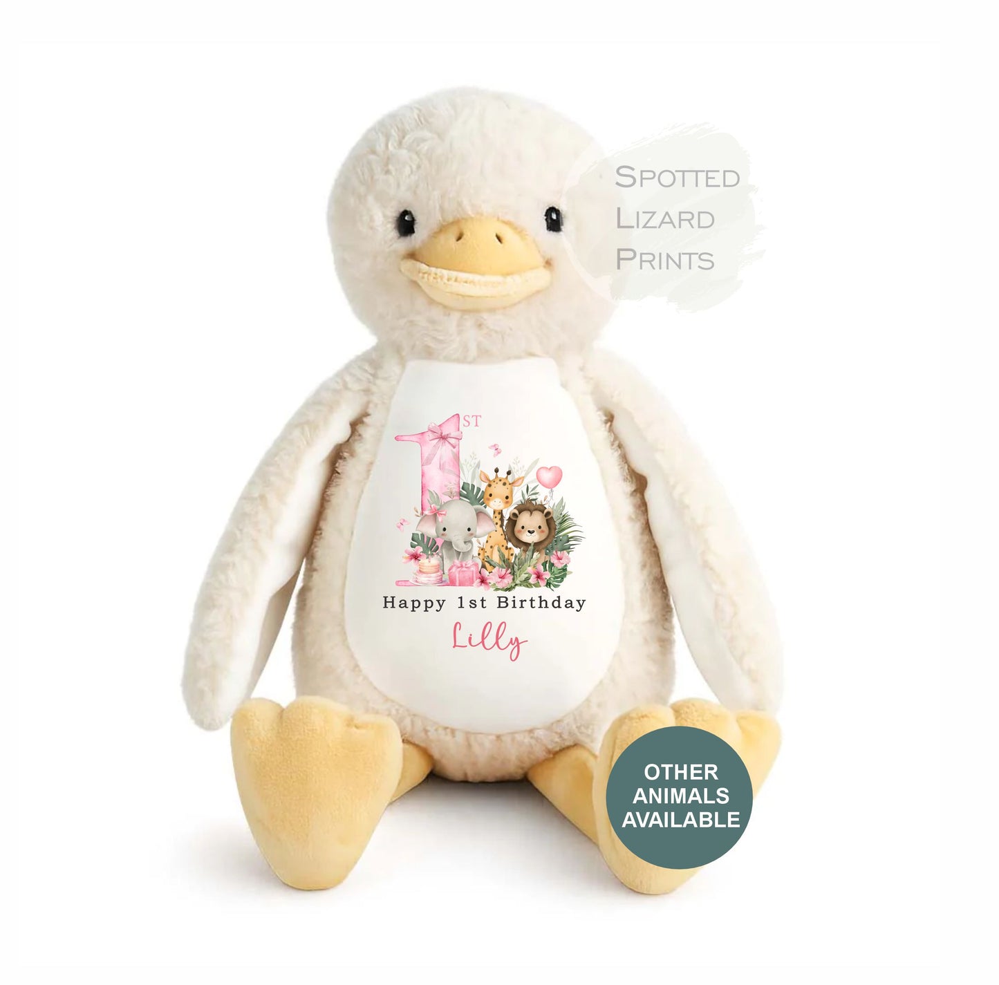 Personalised 1st Birthday Teddy | Baby First Birthday Gift | Custom Name Soft Toy | Kids Cuddly Toy Keepsake | Personalised Baby Gift UK