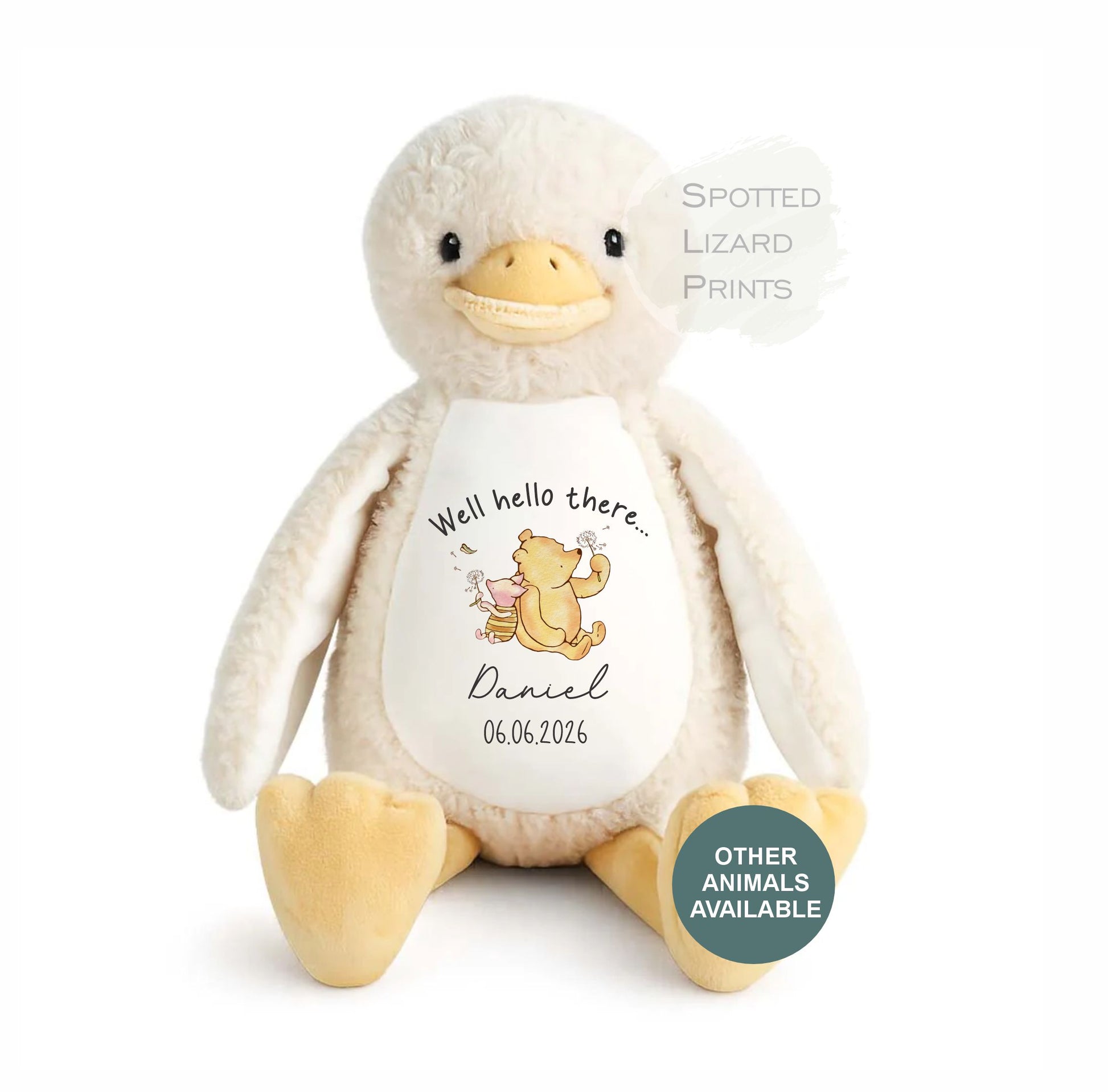 personalised new baby teddy