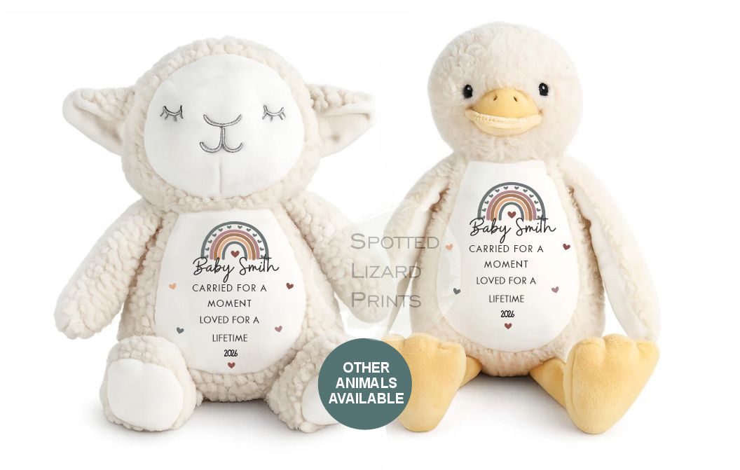 personalised baby loss teddy