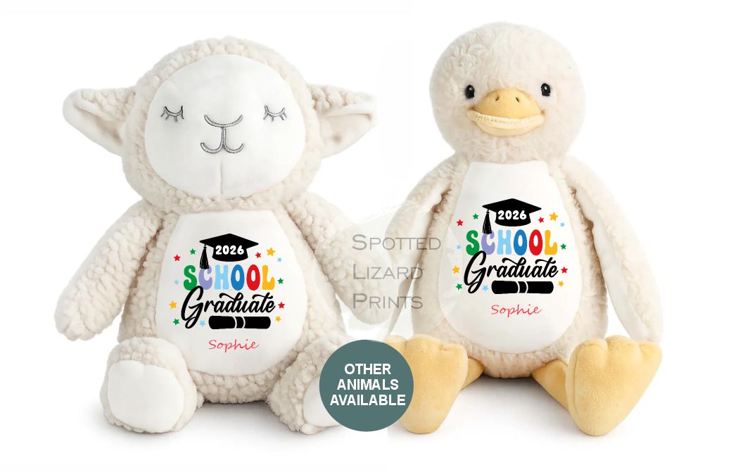 Personalised School graduate teddy