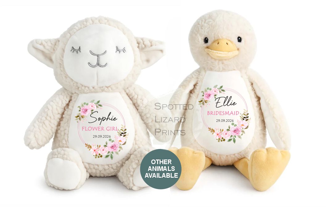 Personalised Flower Girl Teddy