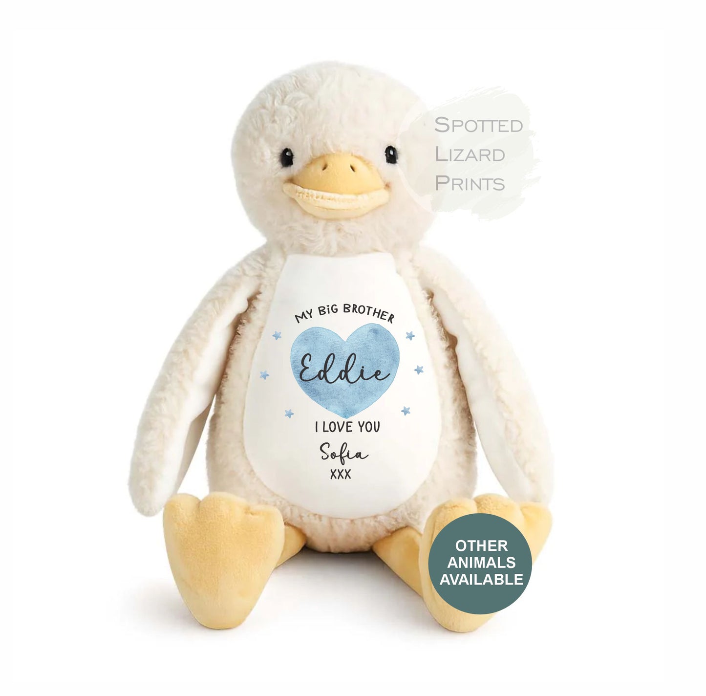 Personalised Big Brother or Big Sister Soft Toy