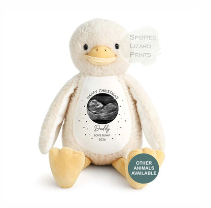 Christmas Gift From Baby to Daddy, Personalised Photo Teddy, First Christmas Daddy Gift, Baby Scan Teddy Bear, New Dad Xmas Keepsake