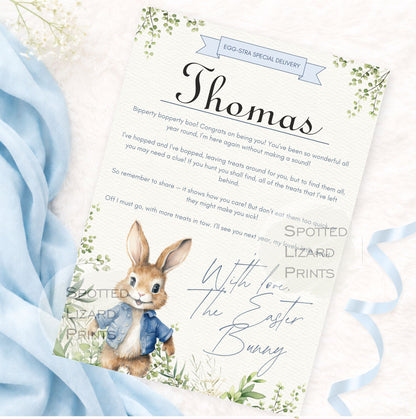 Personalised Easter Bunny Letter