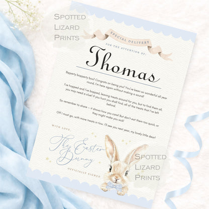Personalised Easter Bunny Letter