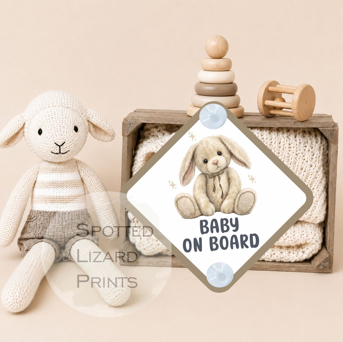 Baby on Board Sign - Child on Board Car sign - Gift for new Mum - Baby announcement - Car window sign