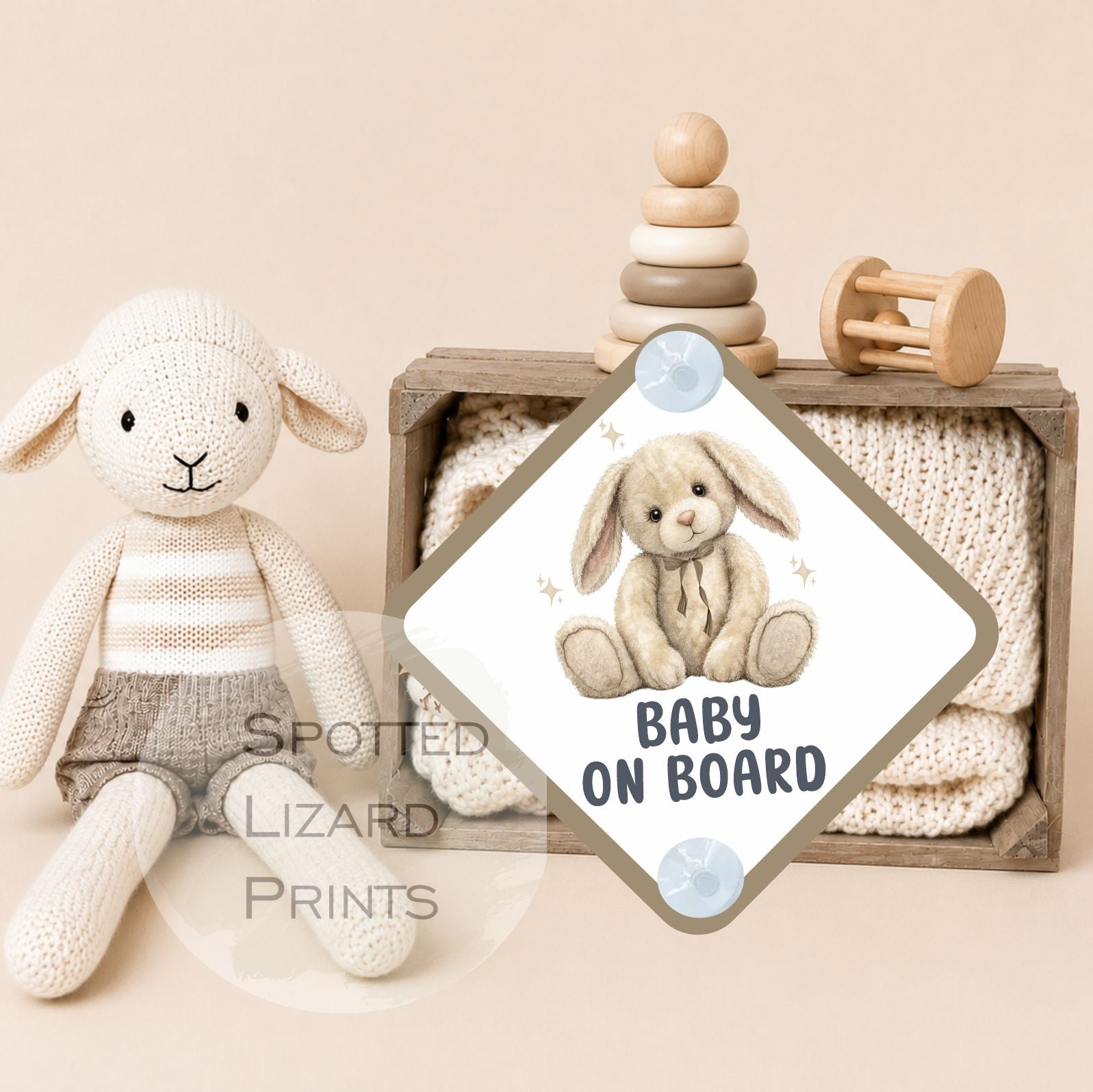 Baby on Board Sign - Child on Board Car sign - Gift for new Mum - Baby announcement - Car window sign