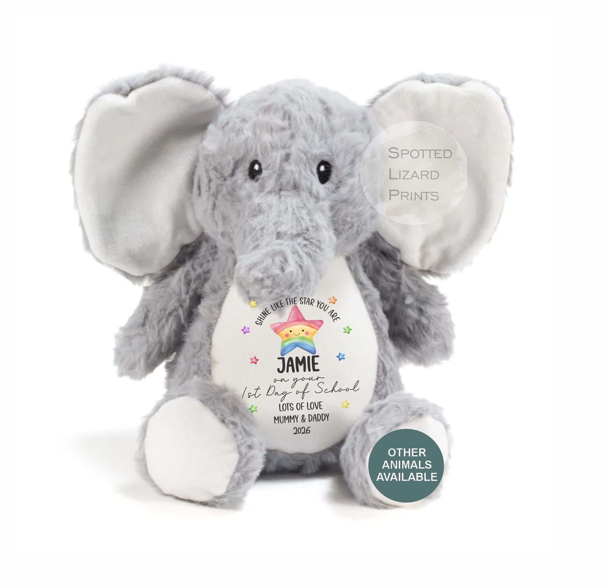 personalised first day of school teddy