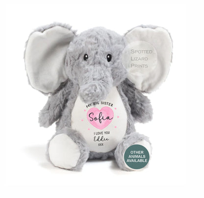 Personalised Big Brother or Big Sister Soft Toy