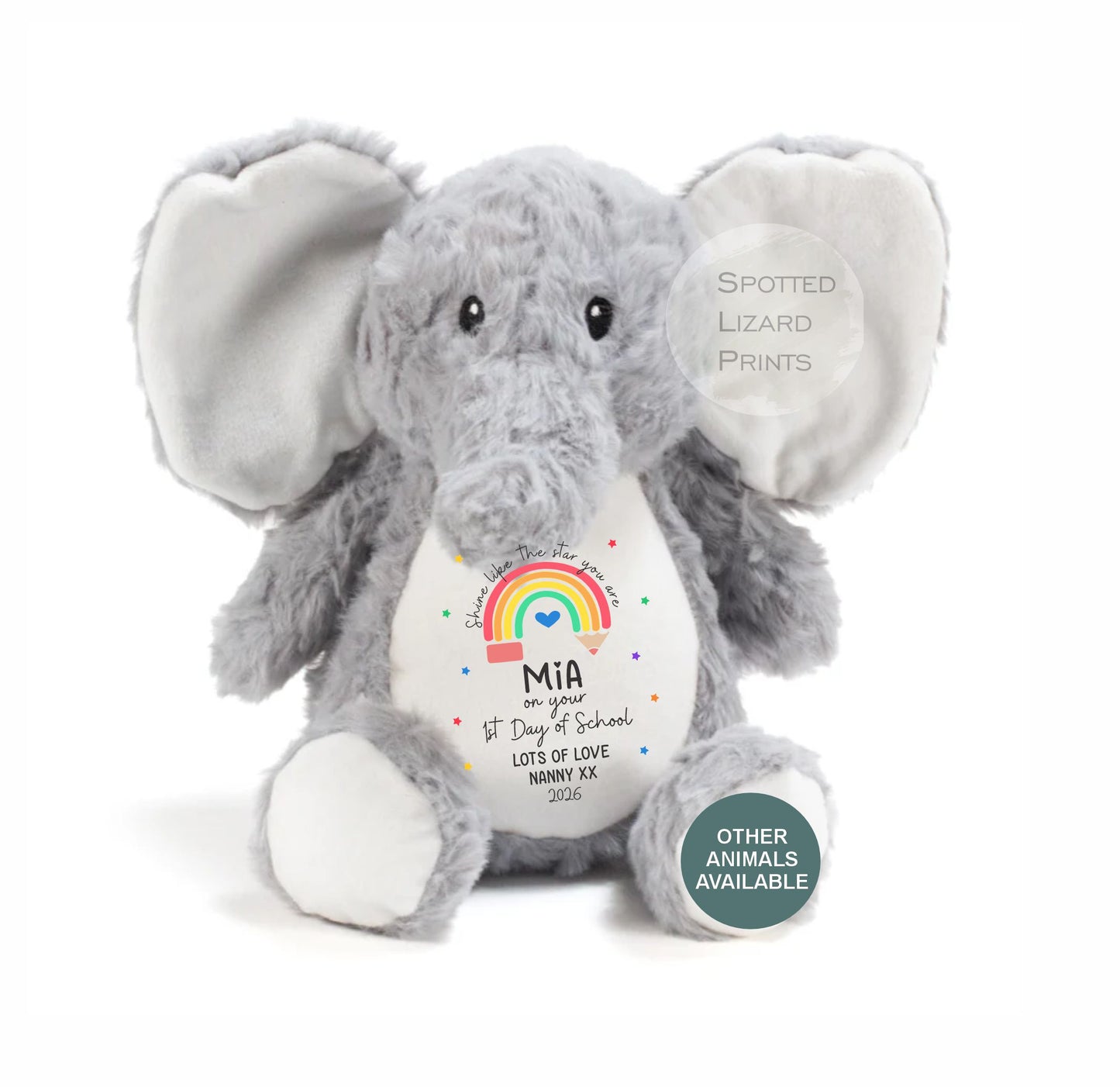 personalised first day of school teddy