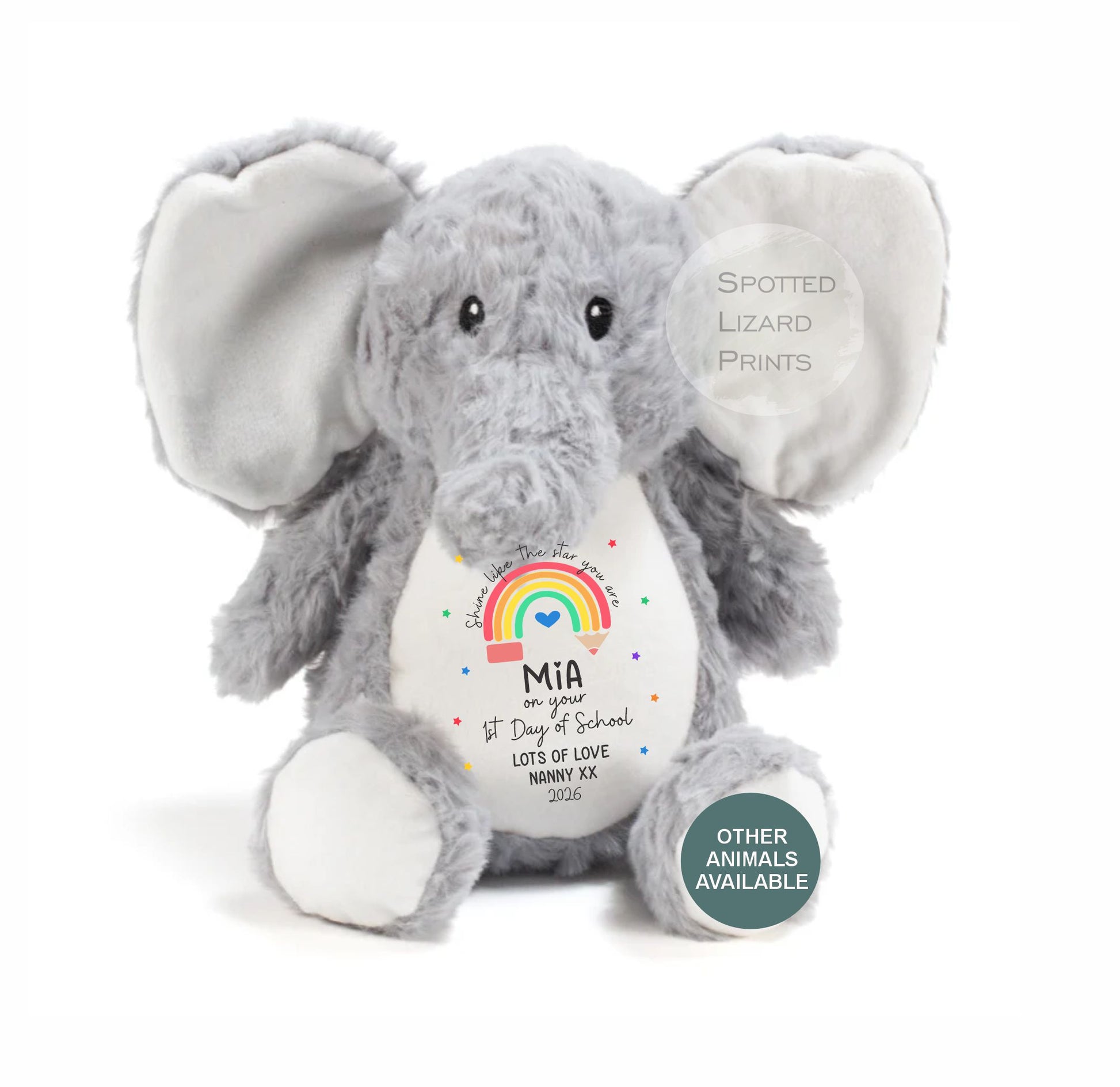 personalised first day of school teddy