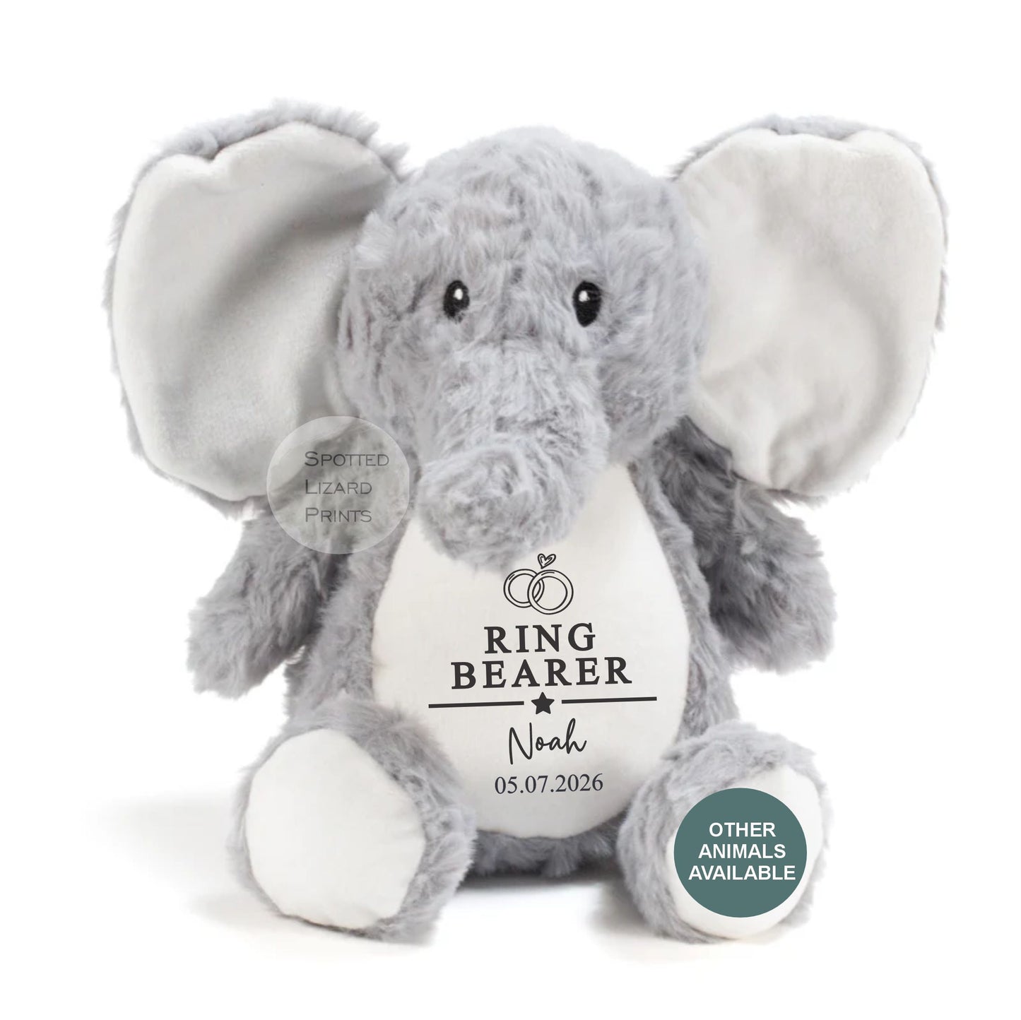 Thankyou teddy for page boys. Personalised Teddy for kids.