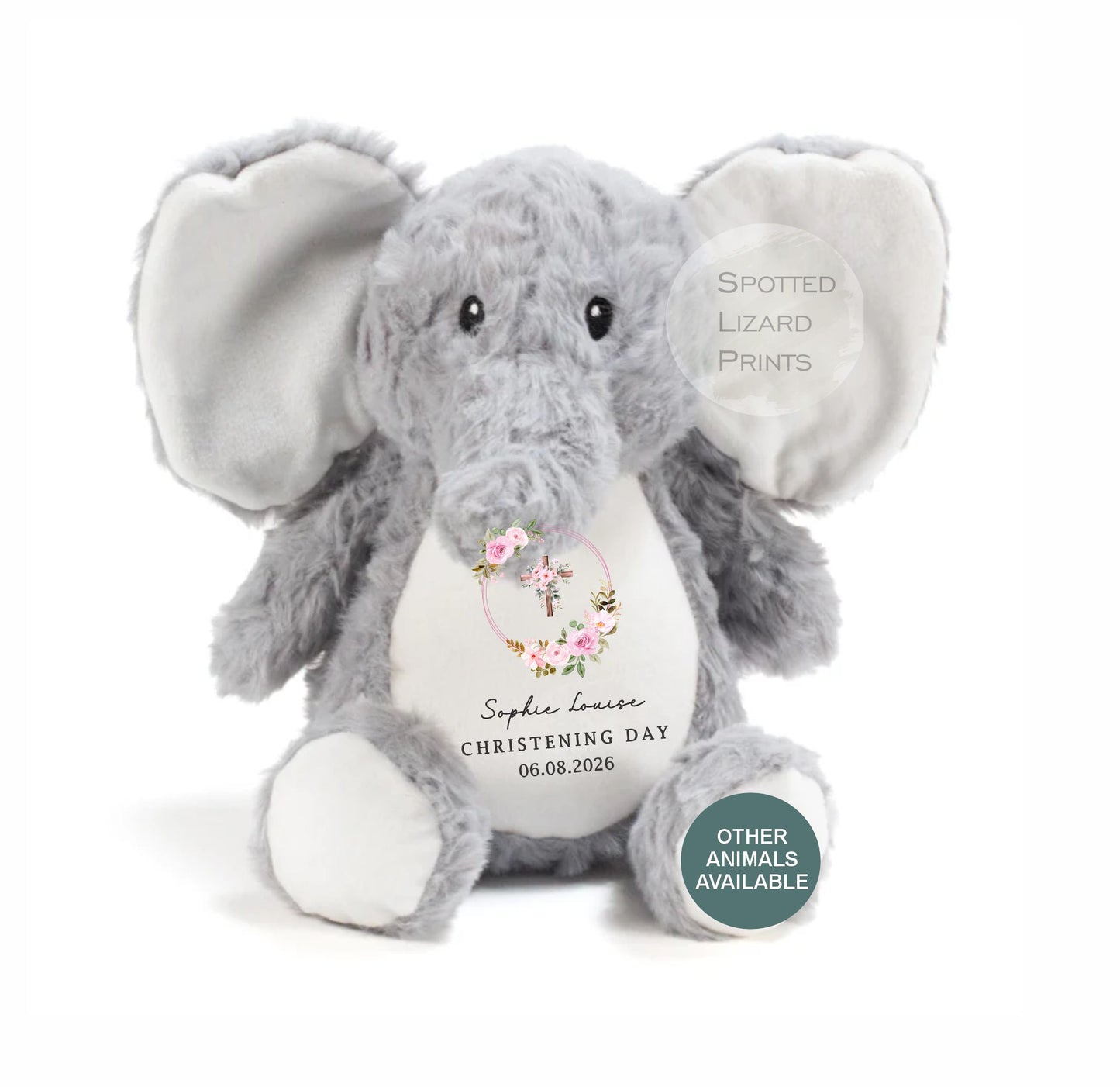 Personalised Christening Teddy Bear, Baby Baptism Gift, Custom Baby Name Soft Toy, Christening Keepsake Gift, Baby Girl Boy Gift, kids Bears