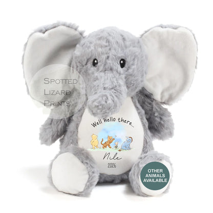 personalised new baby teddy