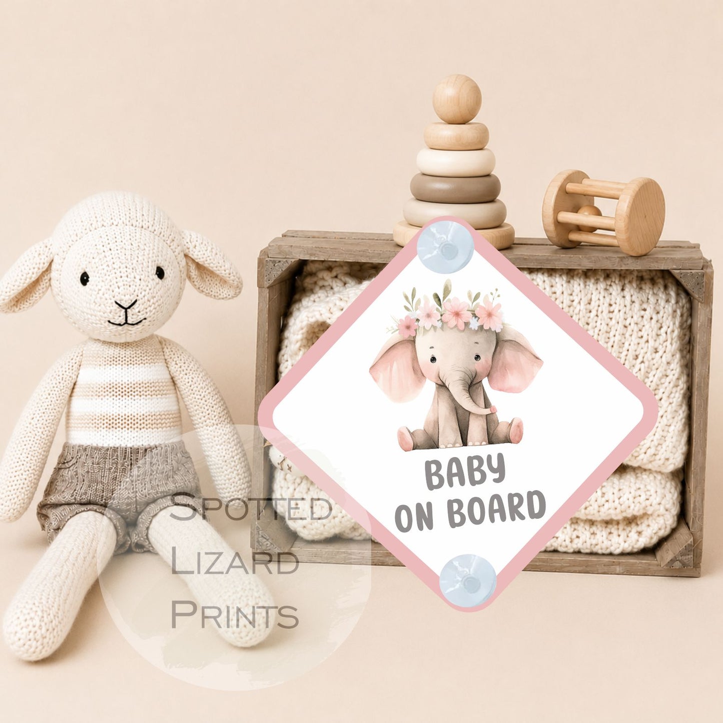 Baby on Board Sign - Child on Board Car sign - Gift for new Mum - Baby announcement - Car window sign