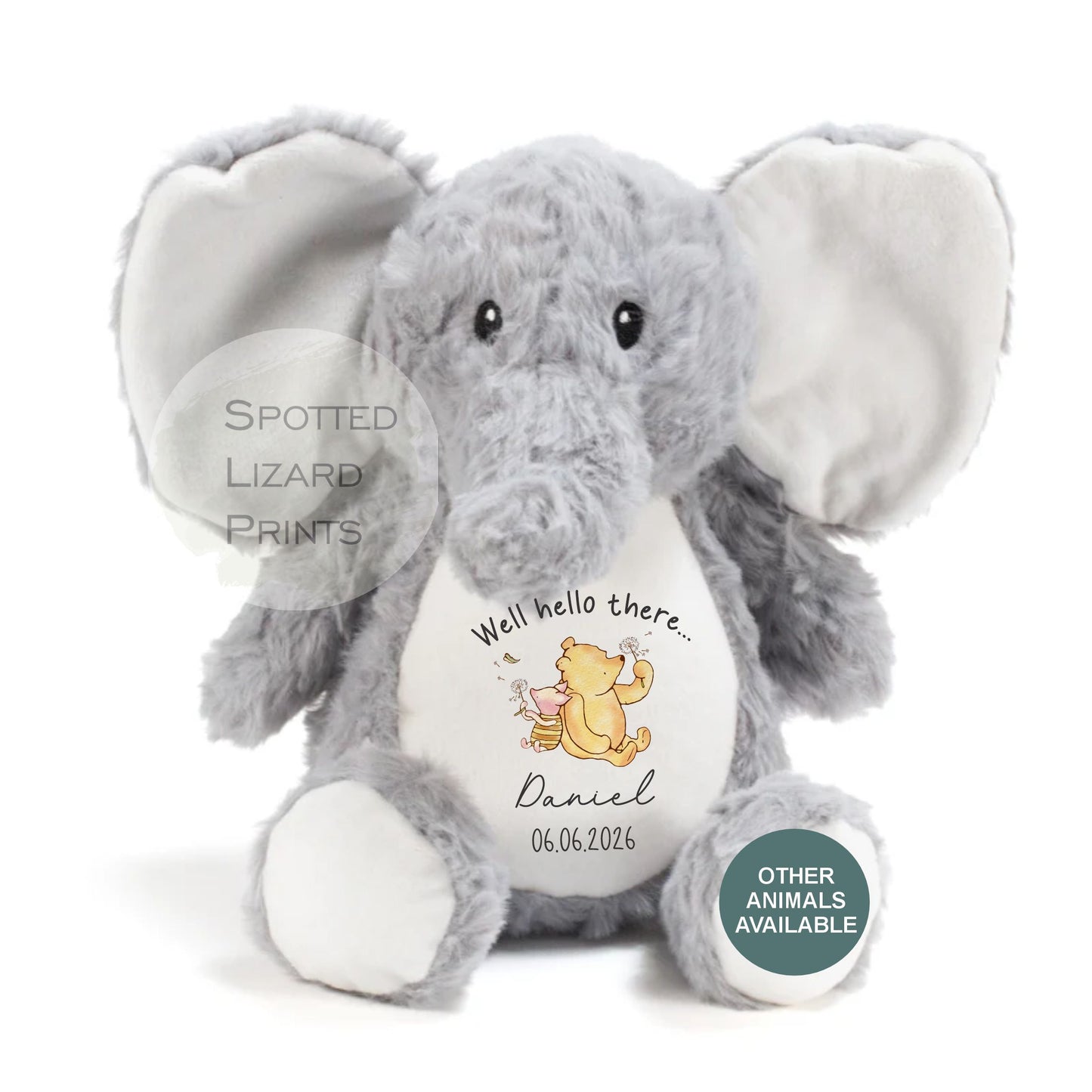 personalised new baby teddy