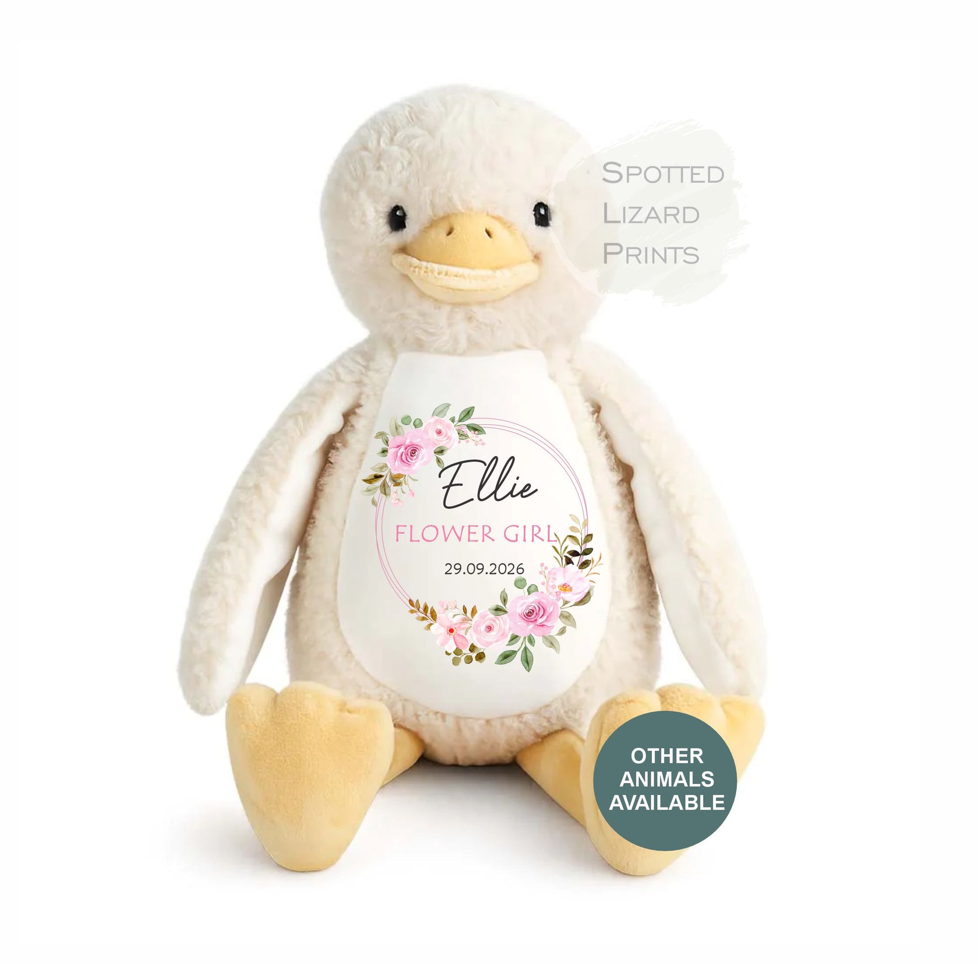 Personalised Flower Girl Teddy