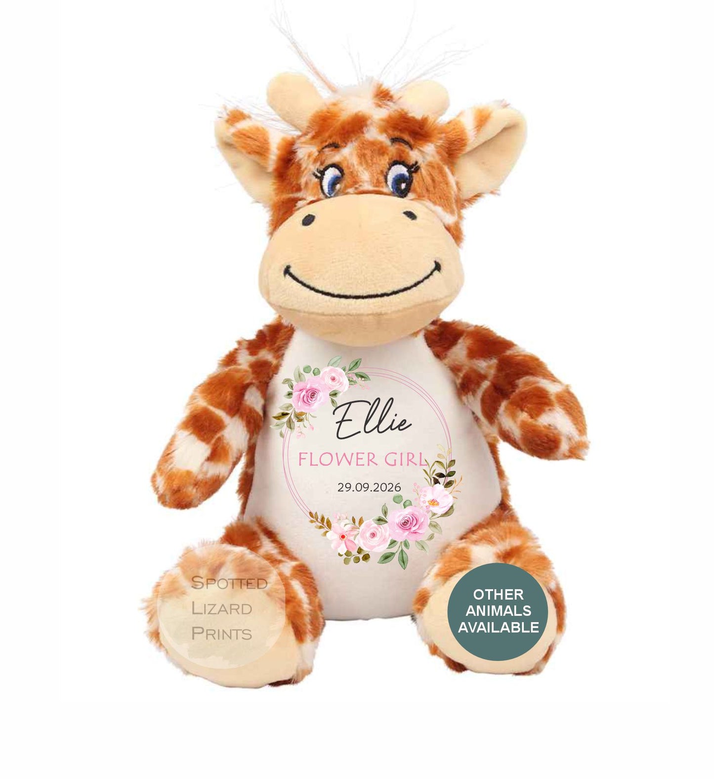 Personalised Flower Girl Teddy